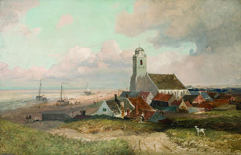 Emil Neumann Blick auf Katwijk France oil painting art